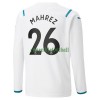 Maillot à Manches Longues Manchester City Riyad Mahrez 26 Extérieur 2021-22 Pour Homme